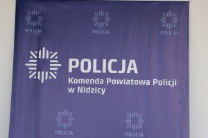 Baner Komendy Powiatowej w Nidzicy
