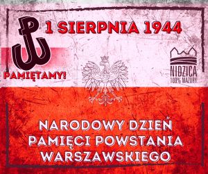 Plakat Narodowy Dzień Pamięci Powstania Warszawskiego