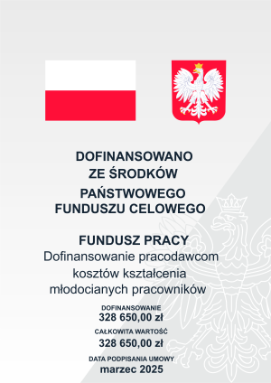Dofinansowanie pracodawcom kosztów kształcenia młodocianych pracowników - plakat 2025 r.