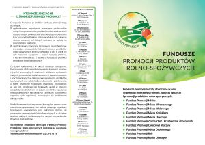 Fundusze Promocji - ulotka strona 1