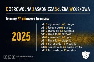 Dobrowolna Zasadnicza Służba Wojskowa 2025 r - plakat 1