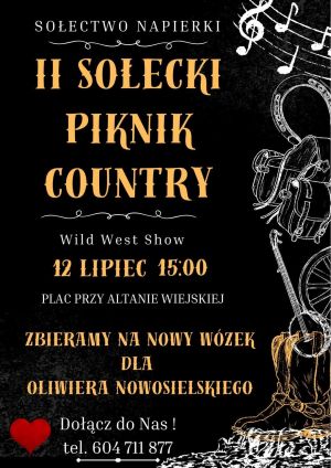 Charytatywny Piknik Country w Napierkach - plakat