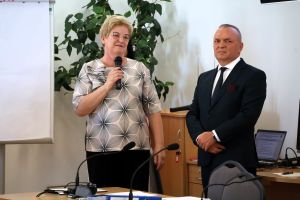 Sekretarz Miasta _ Elżbieta Płoska i Burmistrz Nidzicy