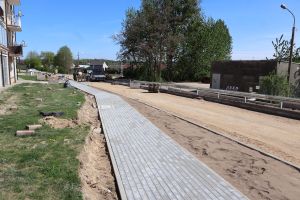 Droga w trakcie robót budowlanych (2)