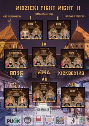 Nidzicki Fight Night - plakat