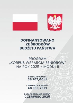 Korpus Wsparcia Seniorów na rok 2025 - plakat
