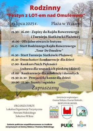 Plakat - festyn z LOT-em