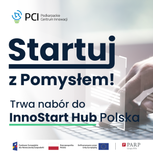innostarthub Polska Stratuj z pomysłem - trwanabór - grafika z logo