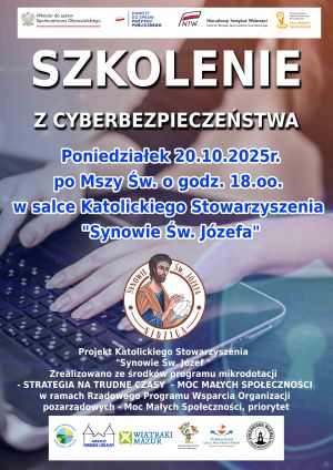 Szkolenie z cyberbezpieczeństwa - Synowie św. Józefa - plakat