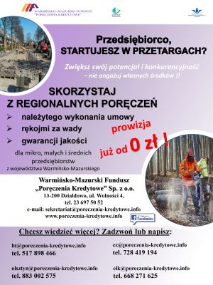 Poręczenia NWU - plakat