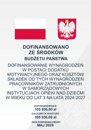 Plakat o dofinansowaniu