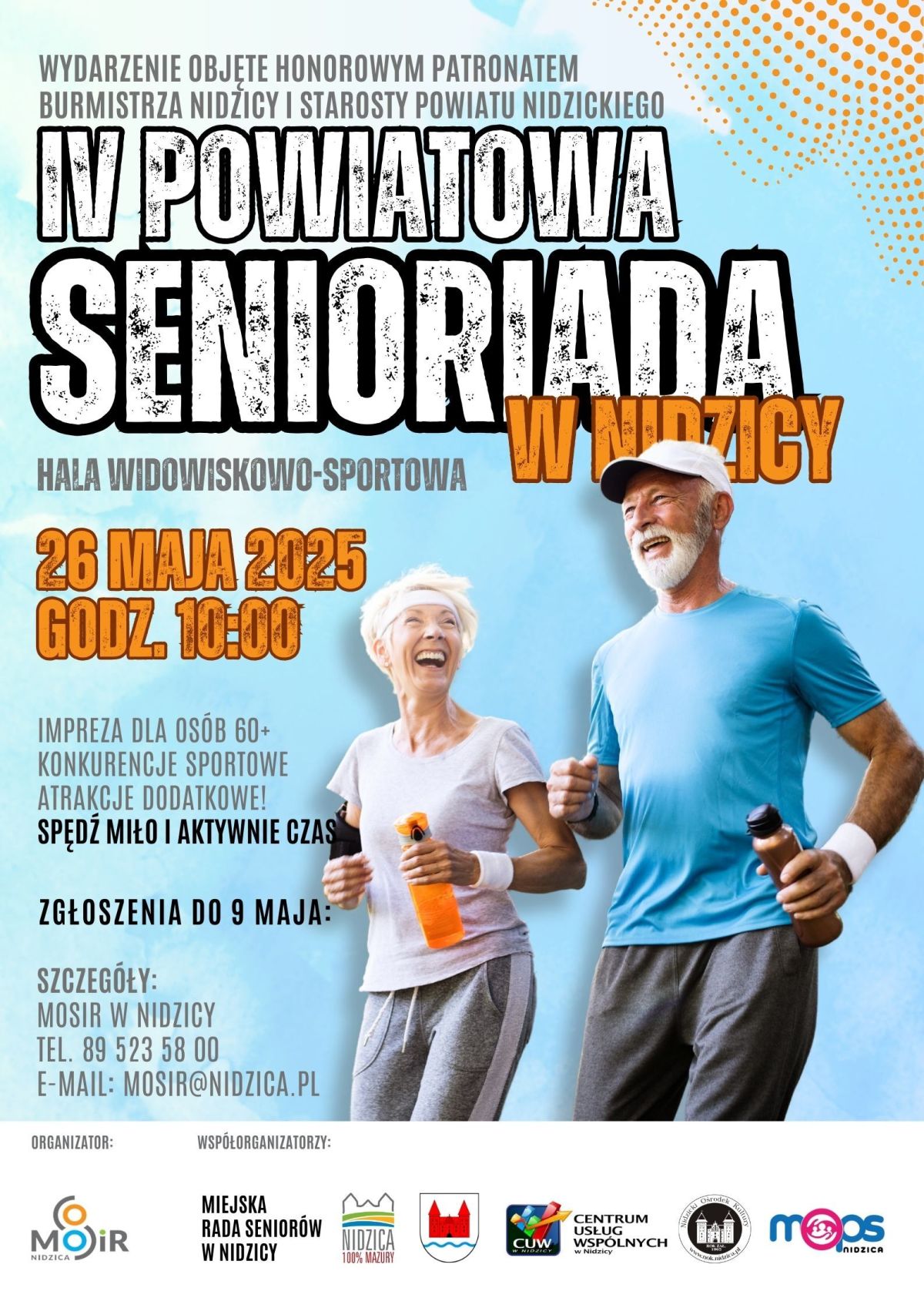 IV Powiatowa Senioriada w Nidzicy - plakat