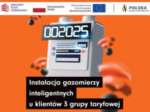 e-Gazomierz - grafika projektu z plakatu przedstawiająca e-gazomierz